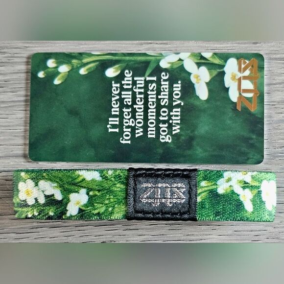 ZOX "SPECIAL MEMORIES" #1064 floral remembrance collectible medium wristband - Picture 2 of 4